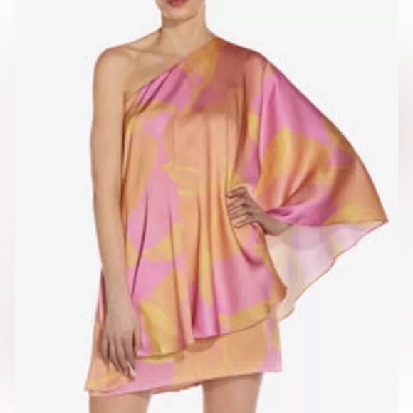 Adían Mattox Floral One-Shoulder Mini Dress - Picture 12 of 12